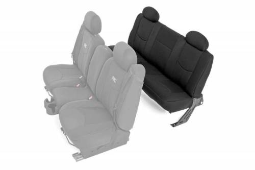 Rough Country - 91014 | GM Neoprene Rear Seat Cover | Black [99-06 1500]