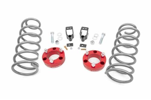 Rough Country - 761RED | 3in Toyota Series II Suspension Lift Kit (03-09 4-Runner 4WD w/X-REAS | RED)