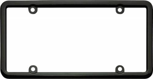 Cruiser Accessories - 20050 | Cruiser Accessories Classic Lite, Black License Plate Frame
