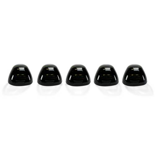 Recon Truck Accessories - 264143WHBK | (5-Piece Set) Smoked Lens with White LED’s – Complete Kit With Wiring & Hardware