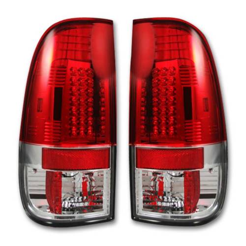Recon Truck Accessories - 264172RD | Straight aka “Style” Side LED Tail Lights – Red Lens