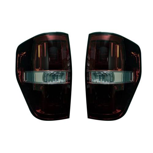 Recon Truck Accessories - 264368RBK | OLED Tail Lights – Dark Red Smoked Lens