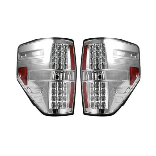Recon Truck Accessories - 264168CL | LED Tail Lights – Clear Lens