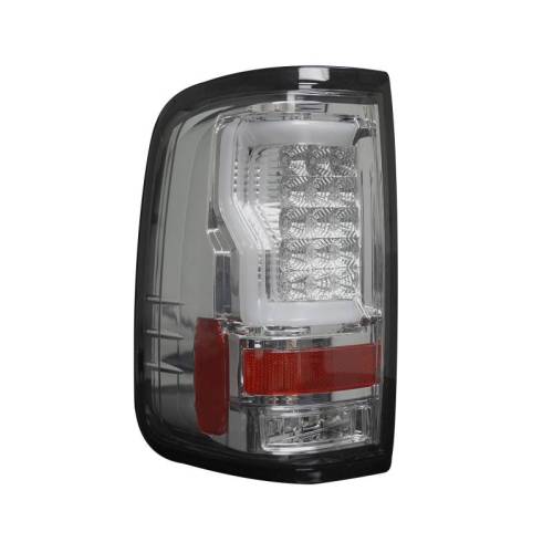 Recon Truck Accessories - 264378CL | Straight aka “Style” Side OLED Tail Lights – Clear Lens