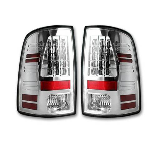 Recon Truck Accessories - 264236CL | LED Tail Lights (Replaces Factory OEM LED Tail Lights ONLY) – Clear Lens