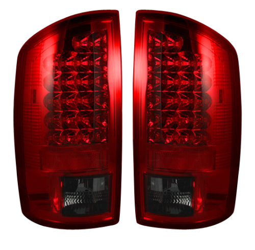 Recon Truck Accessories - 264179RBK | LED Tail Lights – Dark Red Smoked Lens