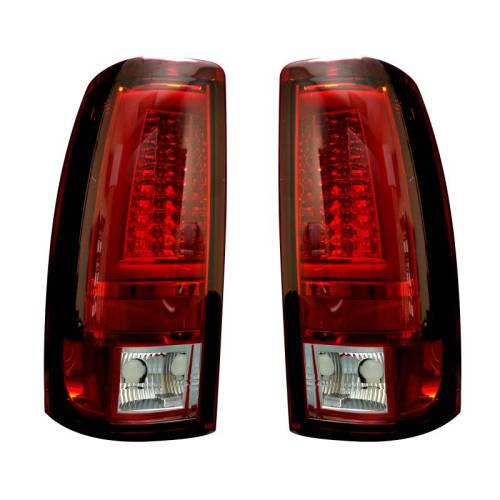 Recon Truck Accessories - 264373RD | Recon OLED Tail Lights For Chevrolet Silverado / GMC Sierra | 1999-2007 | Red Lens