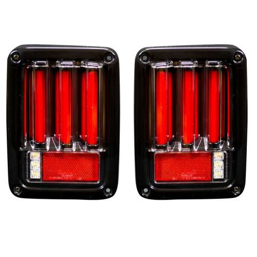 Recon Truck Accessories - 264234LEDRD | Scanning OLED Bar-Style LED Taillights – Red Lens