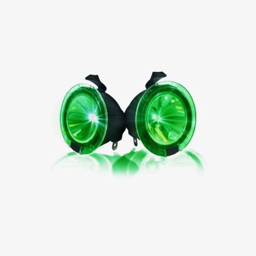 Recon Truck Accessories - 264242GR | Ultra High Power LED Mirror / Puddle Light Kit – GREEN