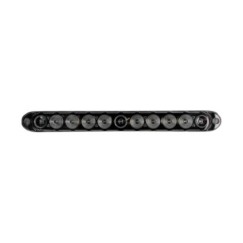 Recon Truck Accessories - 26418BK | 15" Mini Tailgate Light Bar w/ Amber LED Running Lights & Turn Signals with Smoked Lens