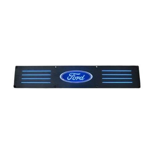 Recon Truck Accessories - 264321RFDBK | Black Illuminated Door Sill | Black Finish - Blue Illumination