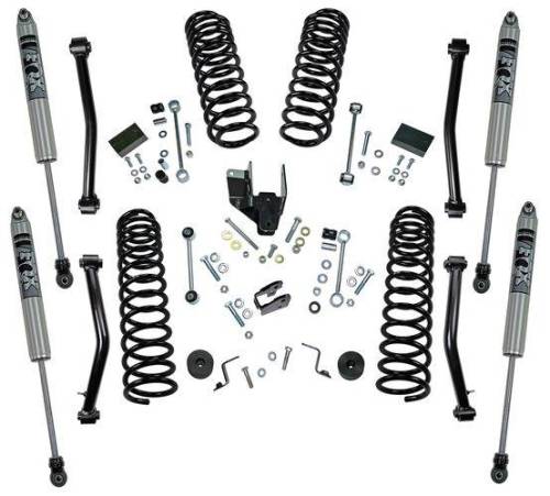 SuperLift - K186F | Superlift 4 Inch Dual Rate Coil Spring Suspension Lift Kit with Fox 2.0 Shocks (2018-2023 Wrangler JL 4WD)