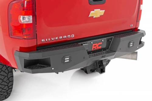 Rough Country - 10779 | GM Heavy-Duty Rear LED Bumper (11-19 2500/3500)