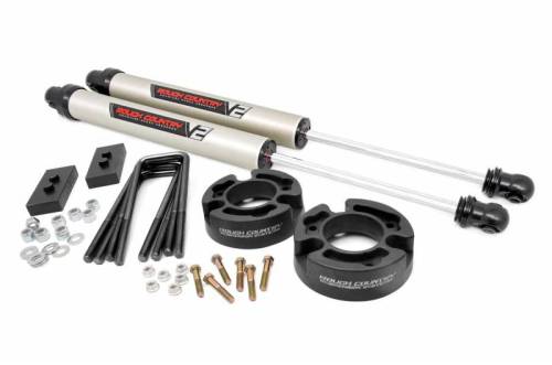 Rough Country - 57070 | 2.5in Ford Leveling Lift Kit w/ V2 Shocks (04-08 F-150)