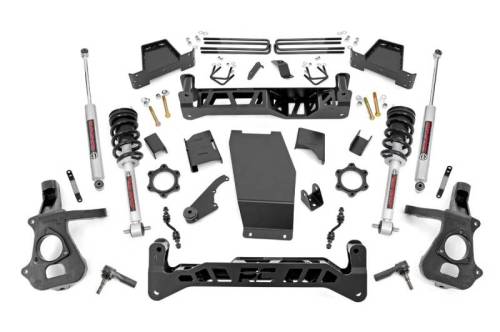 Rough Country - 17432 | 7 Inch GM Suspension Lift Kit w/ Lifted Struts, Premium N3 Shocks