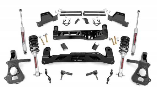 Rough Country - 18734 | 7 Inch GM Suspension Lift Kit w/ Lifted Struts, Premium N3 Shocks
