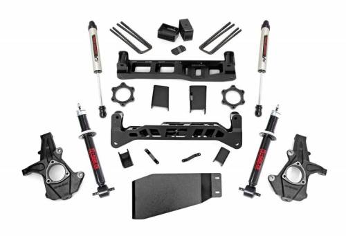 Rough Country - 26271 | 5 Inch GM Suspension Lift Kit w/ Lifted Struts, V2 Monotube Shocks