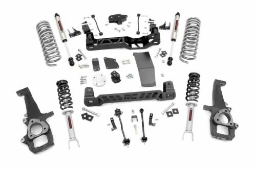 Rough Country - 33271 | Rough Country 6 Inch Lift Kit For Ram 1500 (2012-2018) / 1500 Classic (2019-2023) | Front Lifted Strut, Rear V2 Shocks & Rear Variable Rate Coils