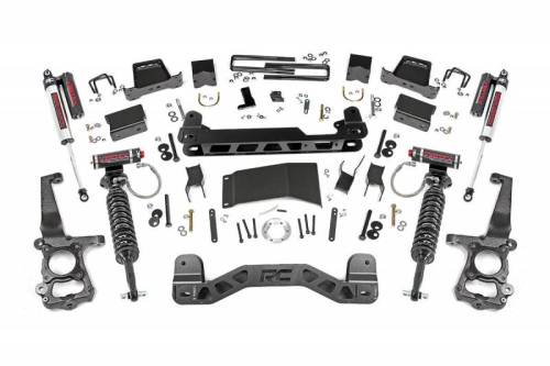 Rough Country - 55750 | 6 Inch Ford Suspension Lift Kit w/ Vertex Coilovers, Vertex Resevoir Shocks