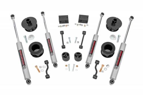 Rough Country - 67730 | Rough Country 2.5 Inch Lift Kit With Coil Spring Spacers For Jeep Wrangler JL 4WD | 2018-2023 | Premium N3 Shocks