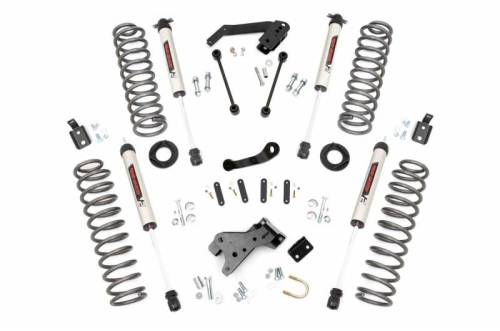 Rough Country - 68270 | 4 Inch Jeep Suspension Lift Kit w/ V2 Monotube Shocks
