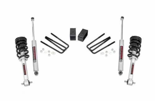 Rough Country - 268.23 | 3.5 Inch GM Suspension Lift Kit w/ lifted Struts, Premium N3 Shocks
