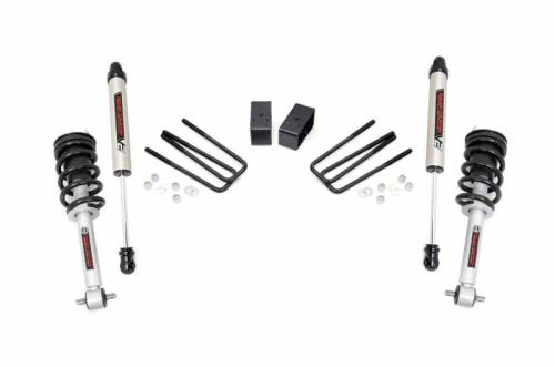 Rough Country - 26871 | 3.5 Inch GM Suspension Lift Kit w/ Lifted Struts, Premium N3 Shocks