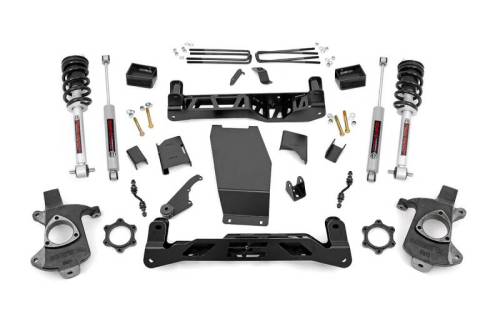 Rough Country - 22333 | 5 Inch GM Suspension Lift Kit w/ Lifted Struts, Premium N3 Shocks