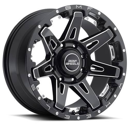BMF Wheels - 668B-010816519 | BMF Wheels B.A.T.L. 20X10 8X6.5, -19mm| Death Metal Black | Only SOLD IN COMPLETE SETS OF 4