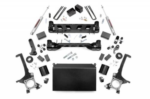 Rough Country - 75430 | Rough Country 6 Inch Lift Kit For Toyota Tundra 2/4WD | 2007-2015 | Strut Spacer, N3 Rear Shocks