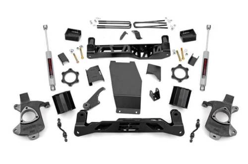 Rough Country - 22330 | 5 Inch GM Suspension Lift Kit w/ Strut Spacers, Premium N3 Shocks