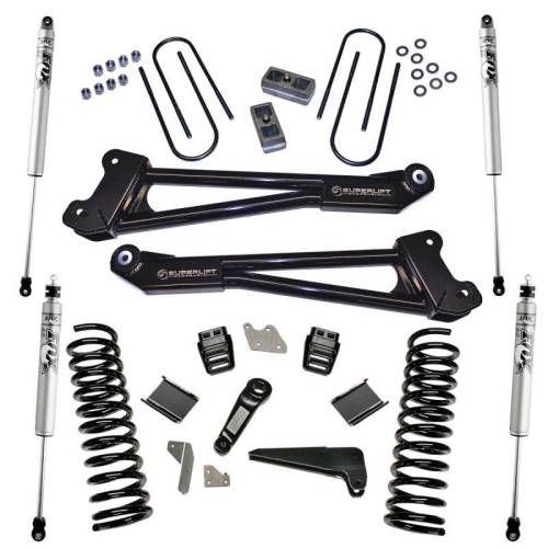 SuperLift - K144F | Superlift 4 Inch Suspension Lift Kit with Fox 2.0 Shocks (2013-2018 Ram 3500 4WD | Diesel)