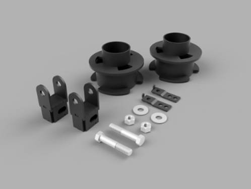 Traxda - 108034 | Traxda 2.5 Inch Front Suspension Leveling Kit (2017-2022 F250 Super Duty 4WD, 2017-2022 F350 Super Duty 4WD)