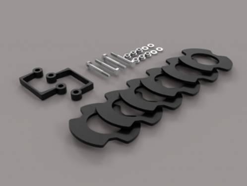 Traxda - 406050 | Traxda 1-2.5 Inch Front Suspension Leveling Kit (2019-2024 Silverado 1500 4WD)