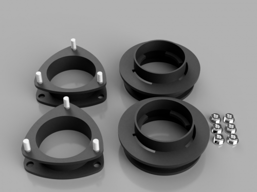 Traxda - 906025 | Traxda 2.0 Inch Front / 1.8 Inch Rear Suspension Lift Kit (2011-2020 Sienna 2WD/4WD)