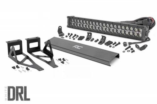 Rough Country - 70665DRL | Ford 20in LED Bumper Kit | Black Series w/ White DRL (05-07 F-250/350)