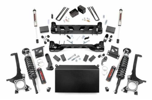 Rough Country - 75457 | Rough Country 6 Inch Lift Kit For Toyota Tundra 2/4WD | 2007-2015 | Vertex Coilovers, V2 Rear Shocks