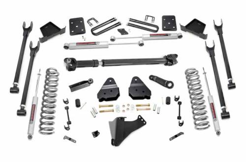 Rough Country - 52621 | 6 Inch Ford 4-Link Suspension Lift Kit w/ Front Drive Shaft (17-20 F-250 4WD | Diesel | w/o Overloads)