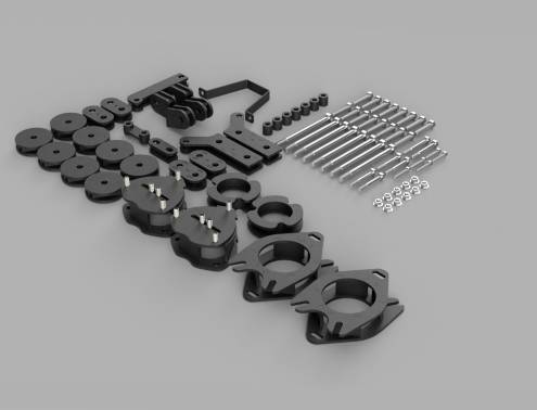 Traxda - 222050 | Traxda 3.5 Inch Front / 2.0 inch Rear Suspension Lift Kit (2017-2024 Rdigeline 2WD/4WD/AWD, 2016-2022 Pilot 2WD/4WD/AWD, 2016-2024 Passport 2WD/4WD/AWD)