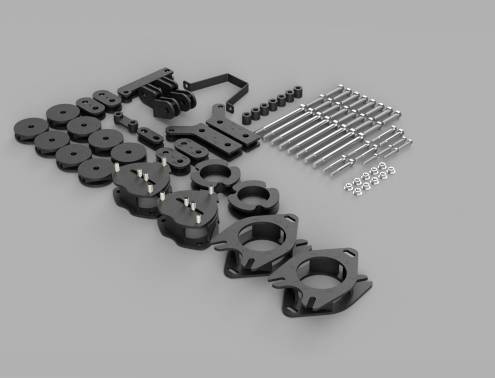 Traxda - 222050 | 3.5 Inch Honda Suspension Lift Kit - 3.5 F / 2.0 R