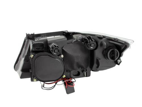 Anzo USA - 121335 | Projector Headlights w/ Halo w/ LED Bar Black (SMD LED)