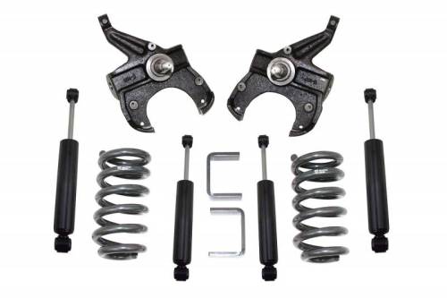 MaxTrac Suspension - K331155H | Complete 5/5 Lowering Kit (1973-1987 Chevrolet, GMC C10 2WD | 8 Cylinder, HD Brakes)