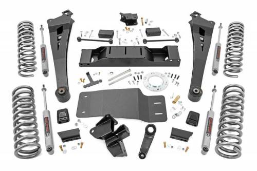 Rough Country - 38330 | Rough Country 5 Inch Lift Kit For Diesel Ram 2500 4WD | 2019-2023 | Dual Rate Coil Springs, Standard Non-AISIN Transmission, Premium N3 Shocks
