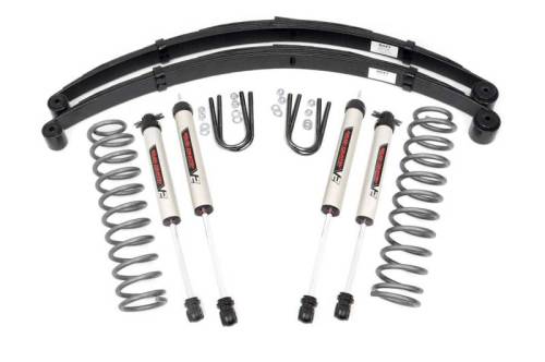 Rough Country - 63070 | 3 Inch Jeep Suspension Lift Kit w/ V2 Monotube Shocks
