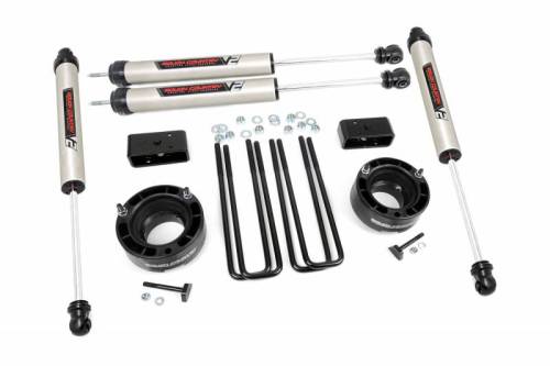 Rough Country - 36270 | Rough Country 2.5 Inch Lift Kit For Dodge 1500 4WD | V2 Monotube Shocks
