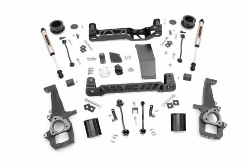 Rough Country - 33370 | Rough Country 4 Inch Lift Kit For Ram 1500 (2012-2018) / 1500 Classic (2019-2023) 4WD | No Strut, V2 Monotube Shocks