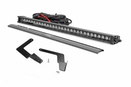 Rough Country - 70619BLDRL | Rough Country 30 Inch Lower Grille Hidden Bumper LED KIT For Toyota Tacoma | 2016-2023 | Black Series With White DRL