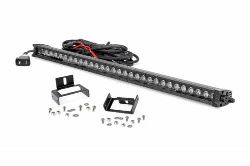 Rough Country - 70530BLDRL | Ford Super Duty 30-inch Black Series Cree LED Grille Kit w/Cool White DRL (Single)