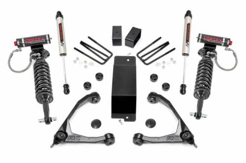 Rough Country - 19450 | Rough Country 3.5 Inch GM Suspension Lift Kit With Upper Control Arms And Vertex Coilovers For Chevrolet Silverado/GMC Sierra 1500 | 2007-2016