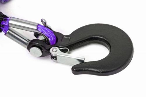 Rough Country - RS162 | Purple 1/4in Synthetic Winch Rope | UTV, ATV
